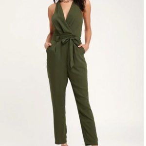 Lulu's Olive Green Jumpsuit